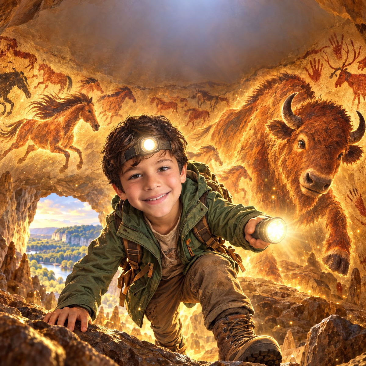 Couverture du livre : La grotte aux animaux