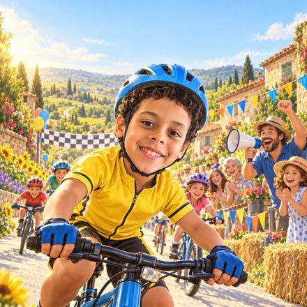 Couverture du livre : La grande course à vélo