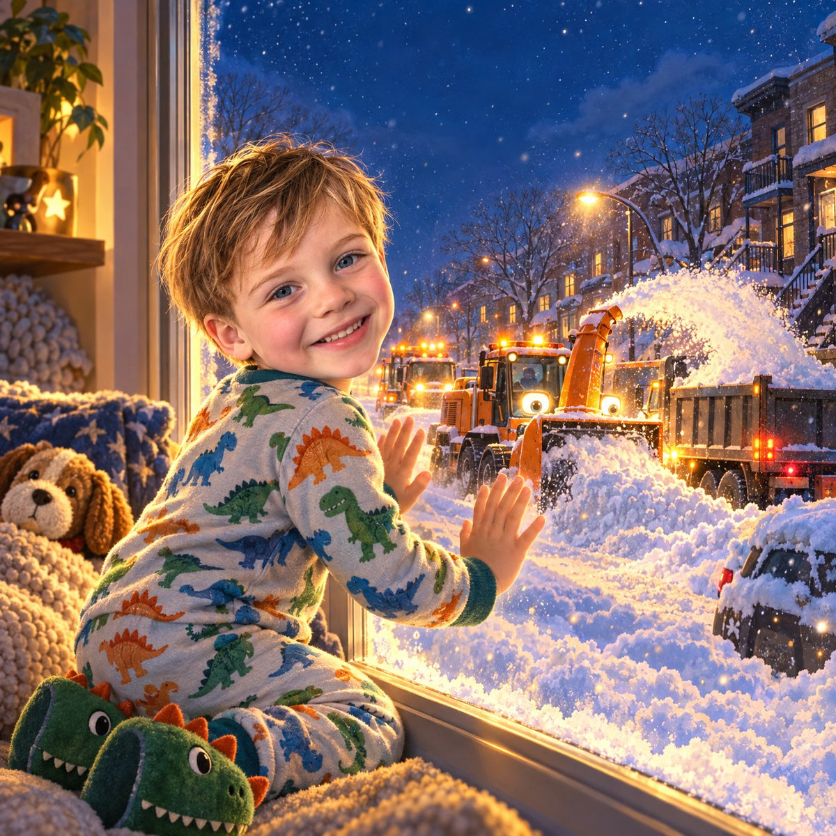 Book cover: The Snow Trucks