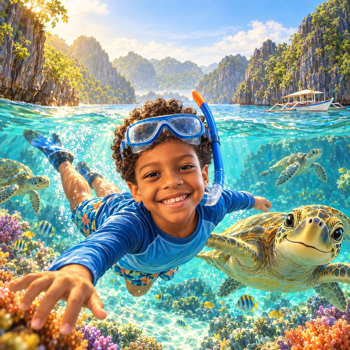 Couverture du livre : Les tortues de Palawan