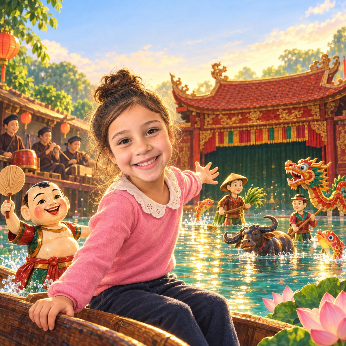 Book cover: The Water Puppets