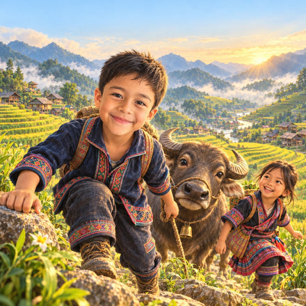 Couverture du livre : Les rizières de Sapa